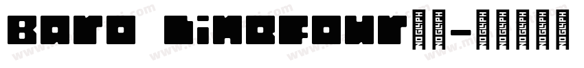 Baro LineFour字体字体转换